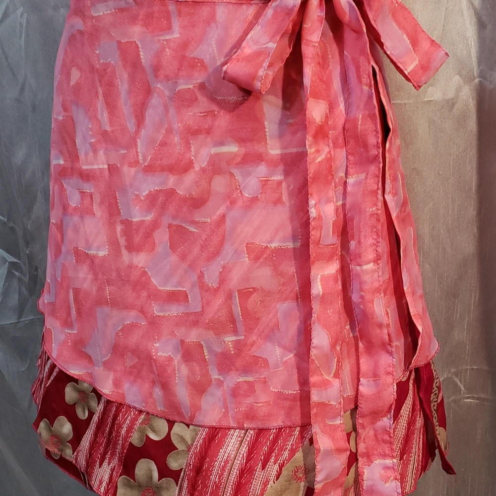 Earthbound Silk Wrap Around Skirt